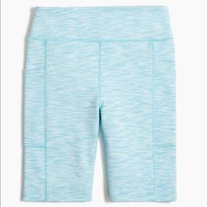 Space dyed bike shorts with side pockets